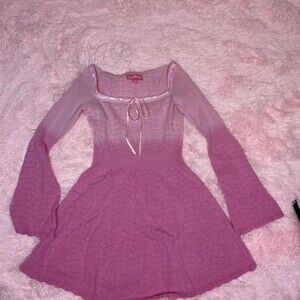Sugar Thrillz Pink Long Sleeve dress